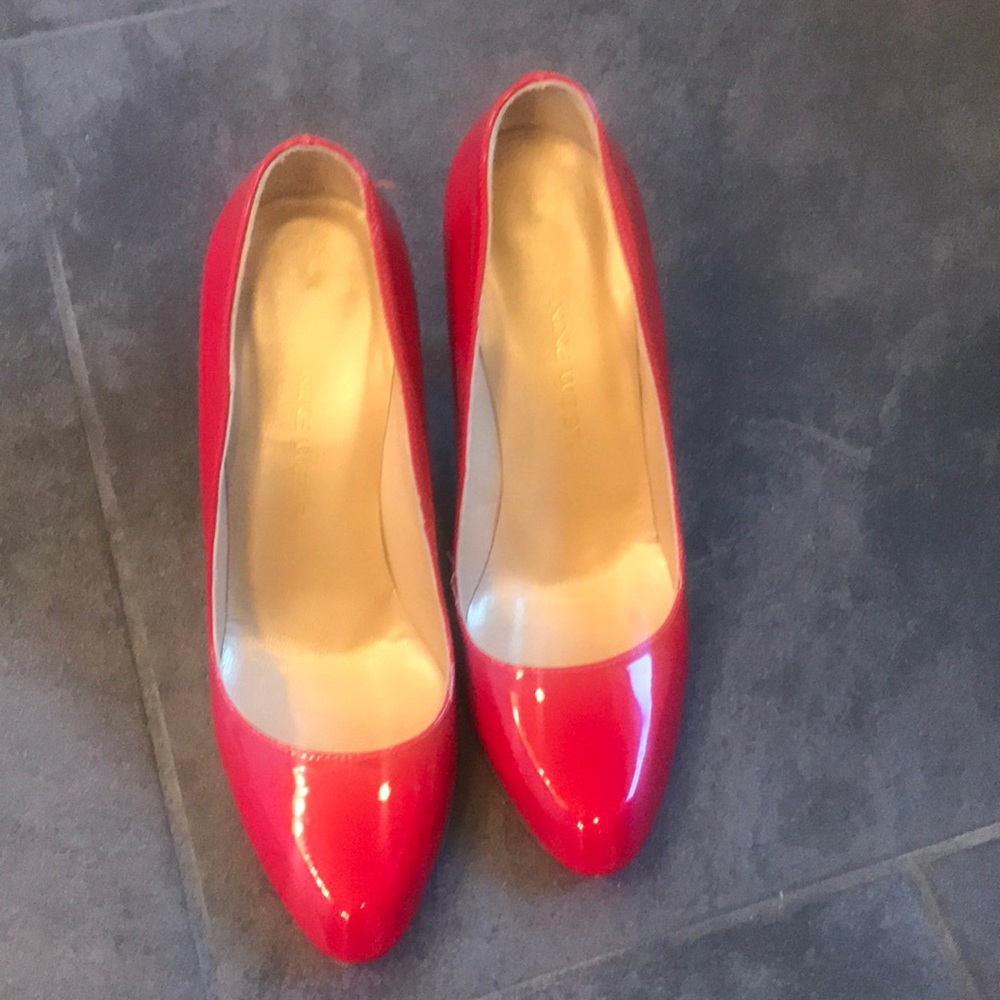 Nine West Patent Leather Heels in Red